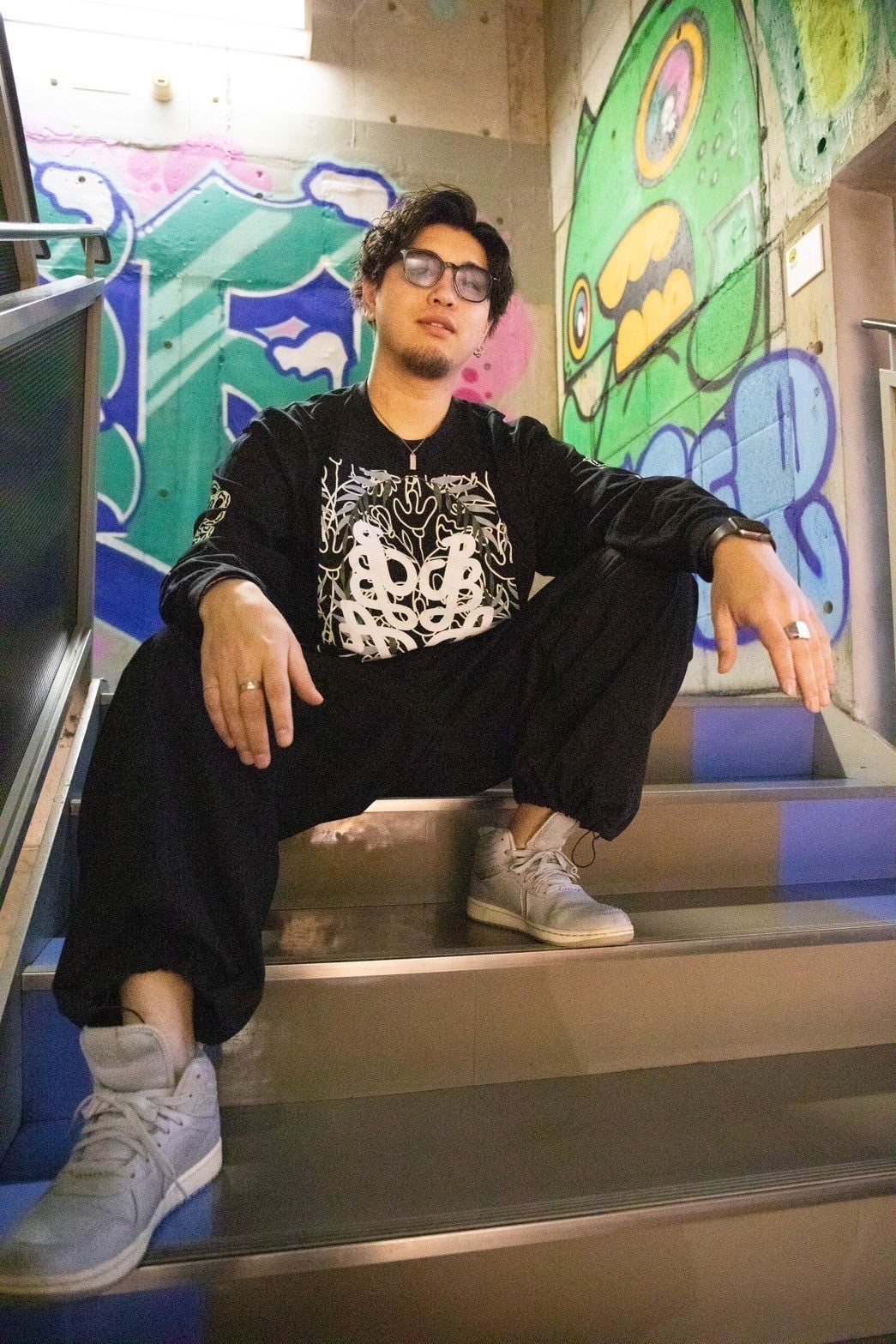 PBA W-logo ロングスリーブTシャツ　熱帯仕様